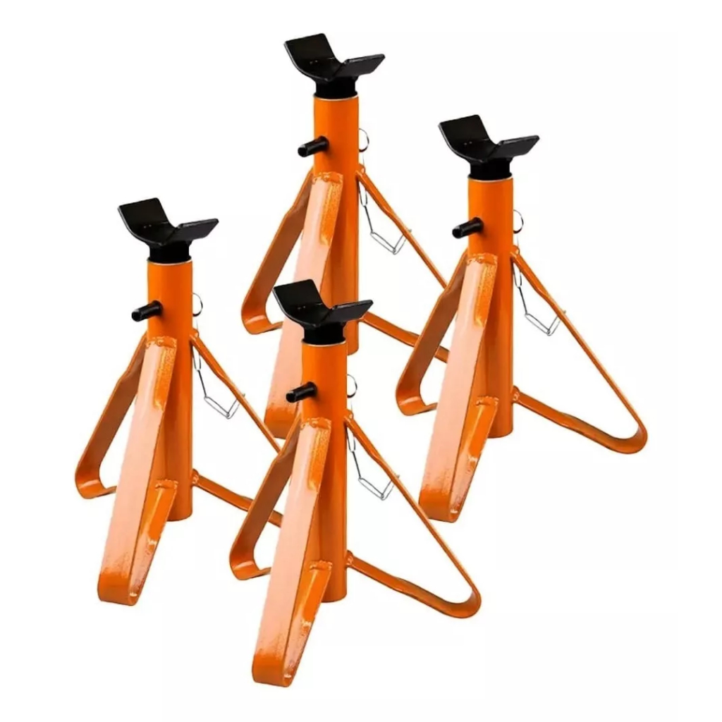 Kit Com 4 Cavaletes De Apoio Automotivo 2 Toneladas - 4 R