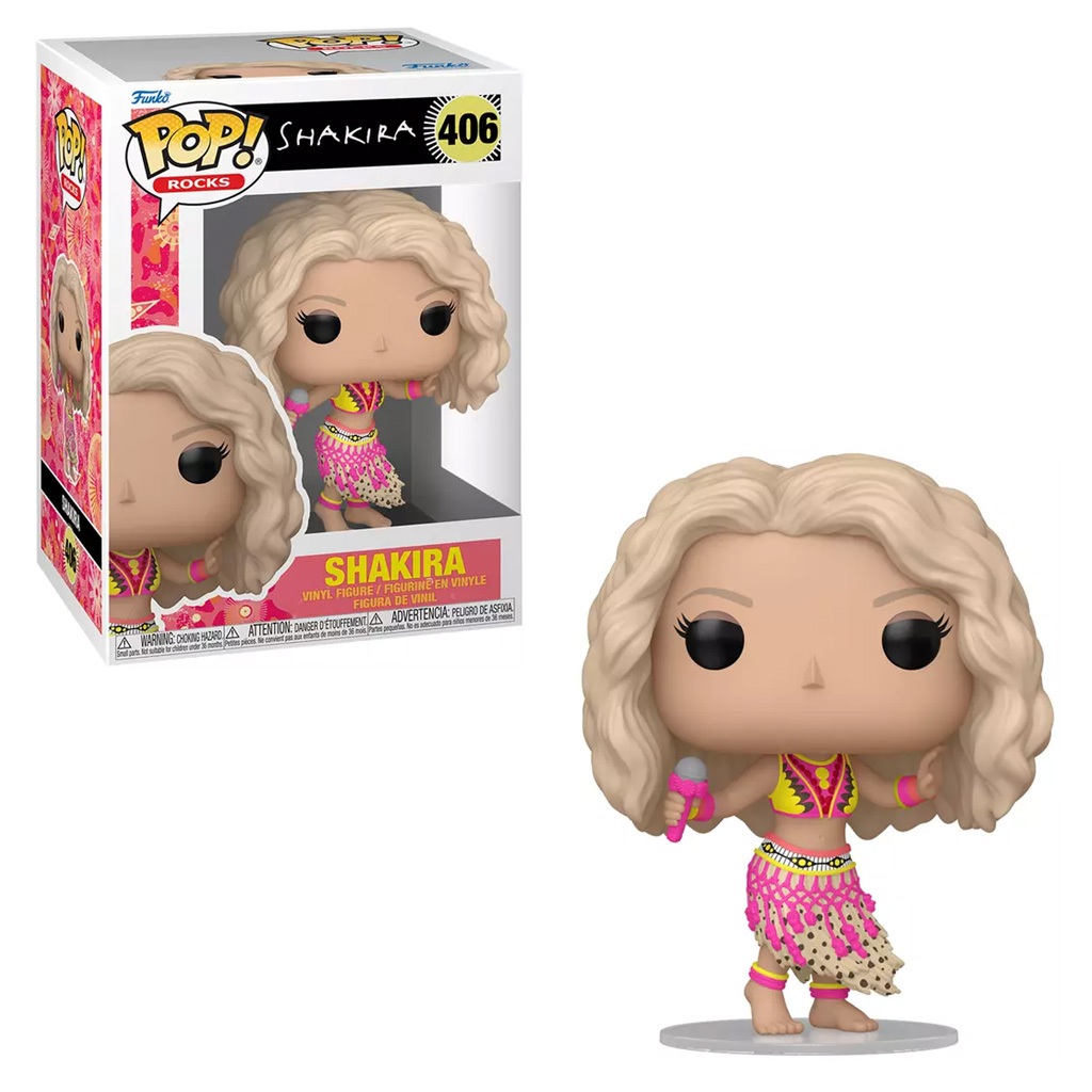 FUNKO POP ROCKS SHAKIRA WAKA WAKE 406 NOVO ORIGINAL em Oferta na Shopee