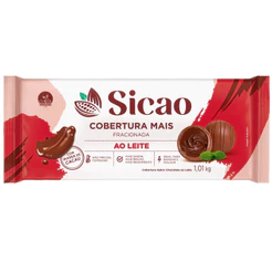 Sicao Barra de Chocolate Cobertura Mais Ao Leite 1,01kg