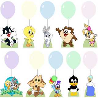 Looney Tunes Baby Centro De Mesa De Convidados Com Balão De MDF Totens De Festa Aniversário em Oferta na Shopee