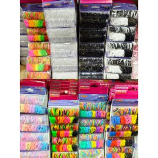 Kit 5 Caixas Elástico Cabelo Borrachinha Liguinha De Silicone em Oferta na Shopee