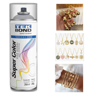 Spray Verniz Brilhante Incolor para  Bijuteria - 350 ml - TEKBOND em Oferta na Shopee