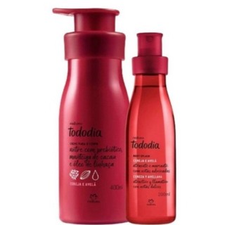 Kit Natura Tododia Cereja e Avelã Hidratante + Body Splash