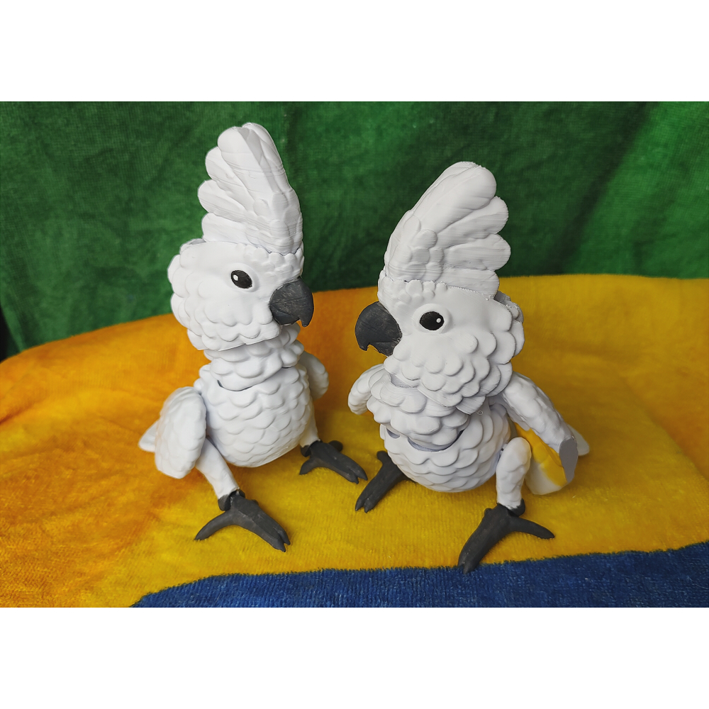 Cacatua Articulada - Impressão 3D