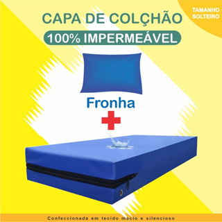 Kit 1 Capa Colchão + Fronha Impermeável Varias Medidas Promoção De Fabrica Toque Macio em Oferta na Shopee