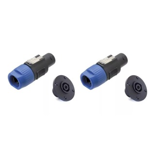 4 Conector Plug Speakon Macho/fêmea 4 Polos Painel Linha em Oferta na Shopee