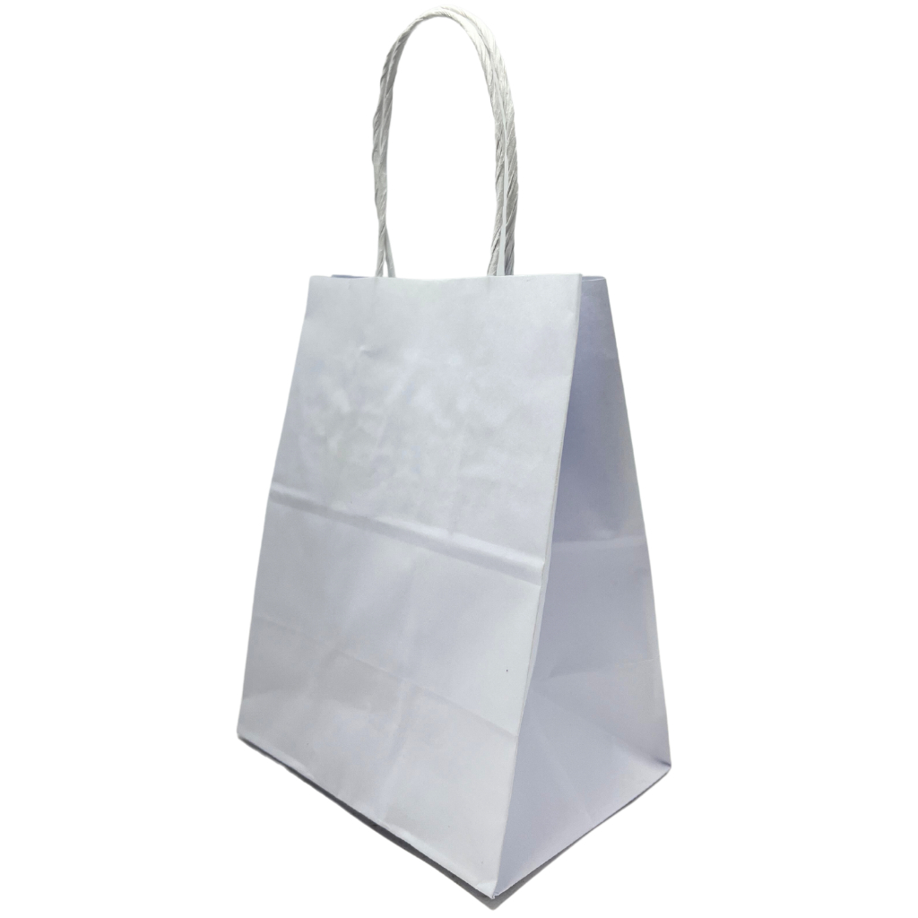 Sacola Papel Kraft Branca Pequena 12x8,5x16 Loja Presente Lembrancinha Semijoias Acessórios Doces em Oferta na Shopee