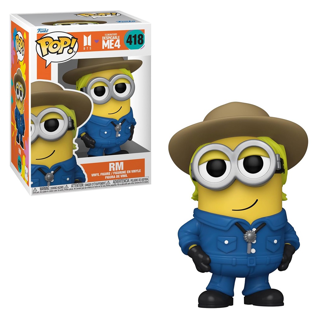 FUNKO POP: MINIONS X BTS - RM 418 NOVO ORIGINAL em Oferta na Shopee