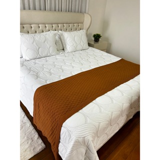 Peseira Manta Tricot Sala Cama Casal Queen 230x60cm Veneza em Oferta na Shopee