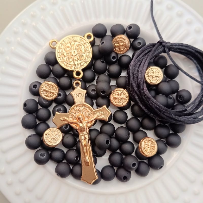 Kits de montagens de terço São Bento em Oferta na Shopee