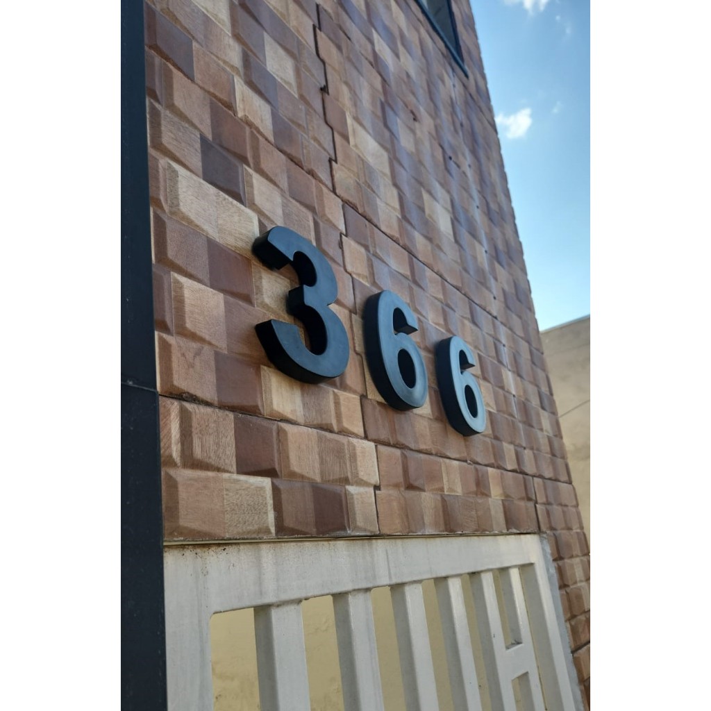 KIT 2 Números Preto Residencial 3d Caixa Alta Em Abs Injetado 15cm em Oferta na Shopee