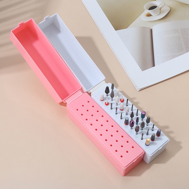 Kit 2 Porta Brocas Suporte Unha Organizador Expositor 30 Furos Manicures Quadrado em Oferta na Shopee