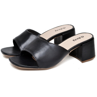 Tamanco Feminino Mule Salto Bloco Preto Original Dubuy Sofi 302DB em Oferta na Shopee