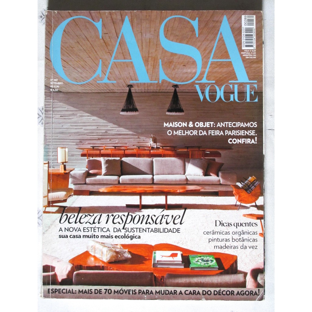 Revista - Casa Vogue - Beleza responsável - N°289