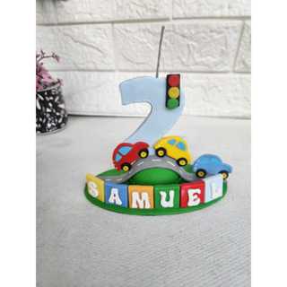 Velas Em Biscuit Carrinhos Topo em Oferta na Shopee