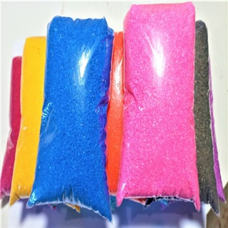 Areia Colorida Escolar Quartzo Infantil 500 Gramas 9 Pacotes. festa decoração brincadeira artesanato em Oferta na Shopee