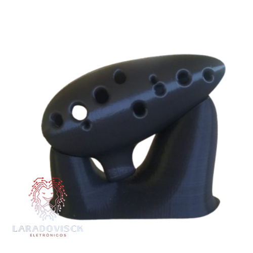 Ocarina normal de 12 buracos 13cm - Impresso em 3D