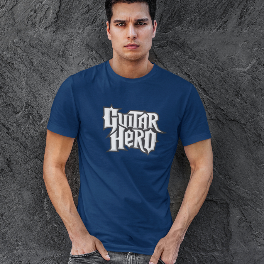 Camiseta Guitar Hero Camiseta Rock Guitar