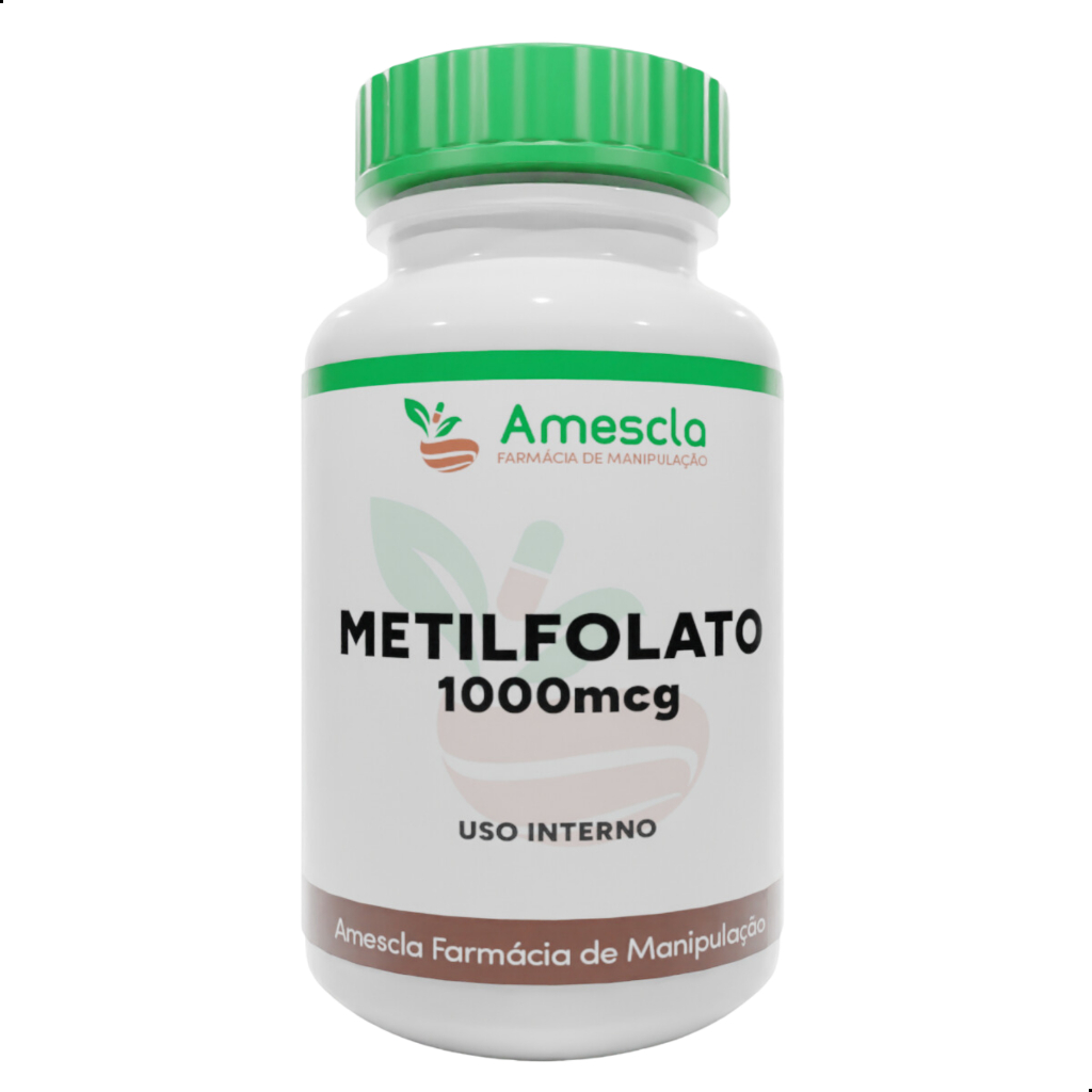 Metilfolato 1000mcg Vitamina B9 com 60 Cápsulas ou 120 Cápsulas