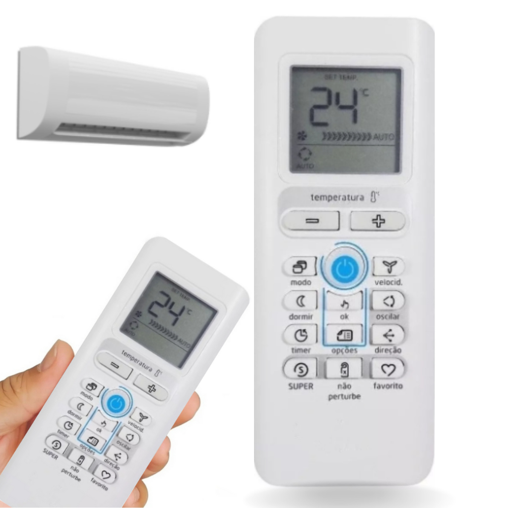 Controle Remoto Ar Condicionado Compatível com Springer Midea Split