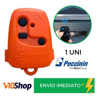 Controle Remoto Tx 3c Laranja Para Portão Peccinin Nice Linear 433 Mhz em Oferta na Shopee