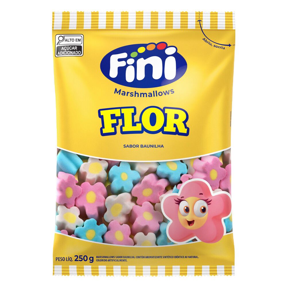 Marshmallows Flor 250g Fini em Oferta na Shopee