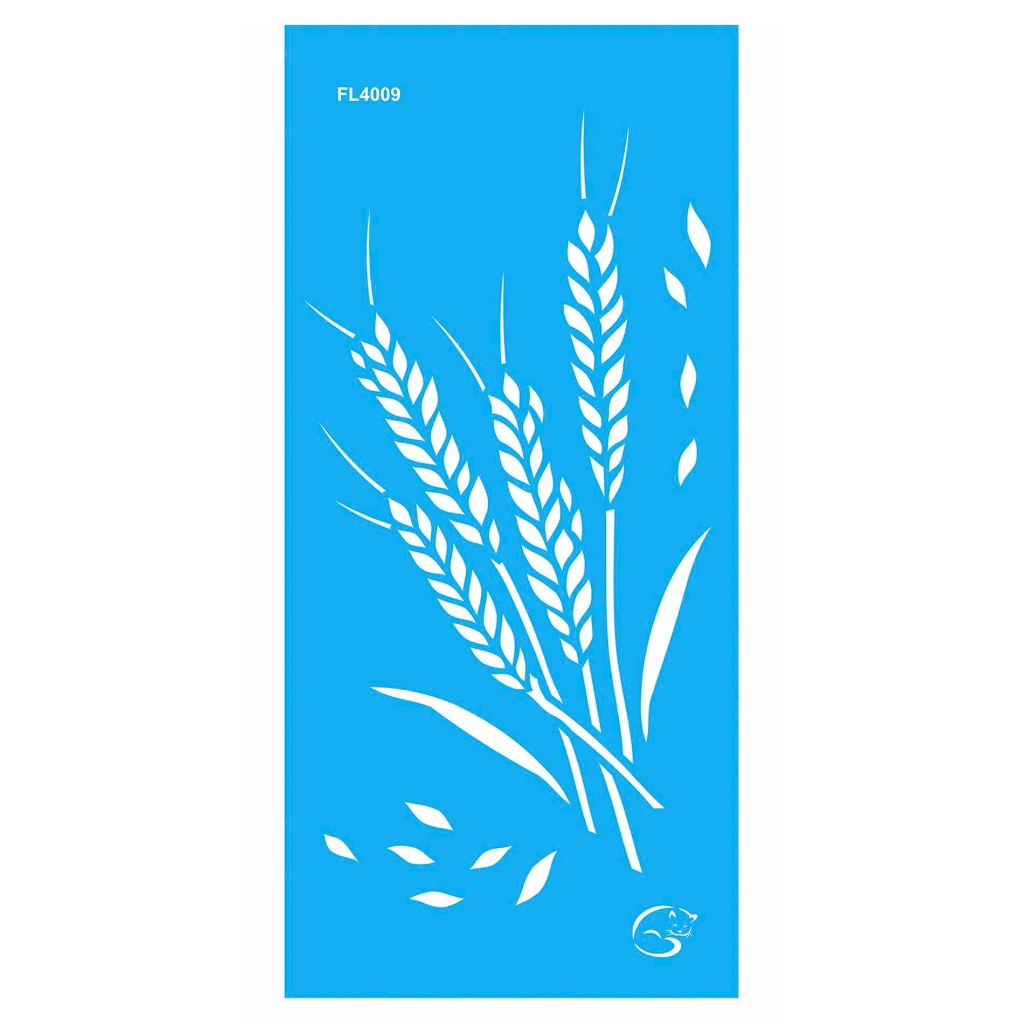 Stencil 7x15 - FL4009 - Trigo (Gatas Arteiras) em Oferta na Shopee
