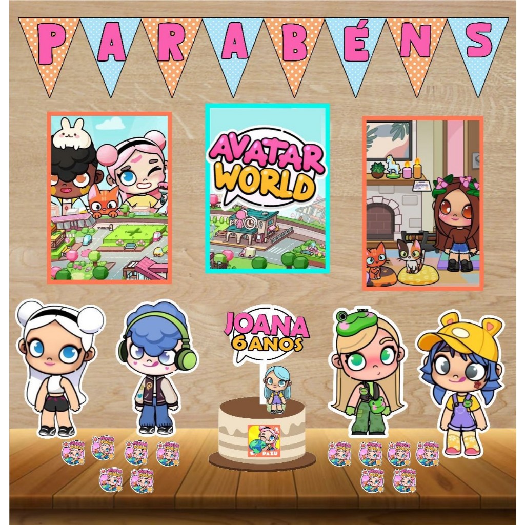 DECORAÇÃO AVATAR WORLD - KIT FESTA EM CASA AVATAR WORLD