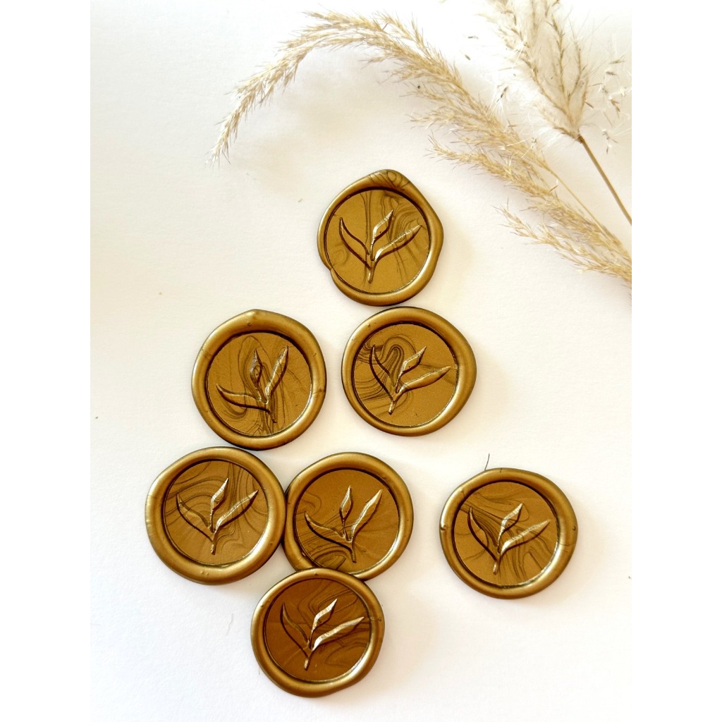 Lacres de cera Alga convite de casamento - Envio Imediato