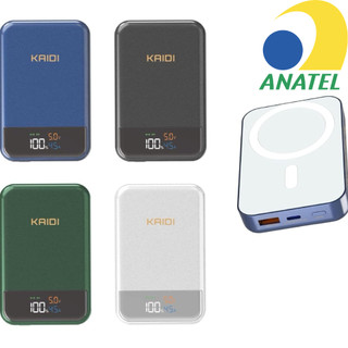 Power Bank Indução Magnético 10000mAh/5000mAh Magsafe Kaidi KD-998/KD-995