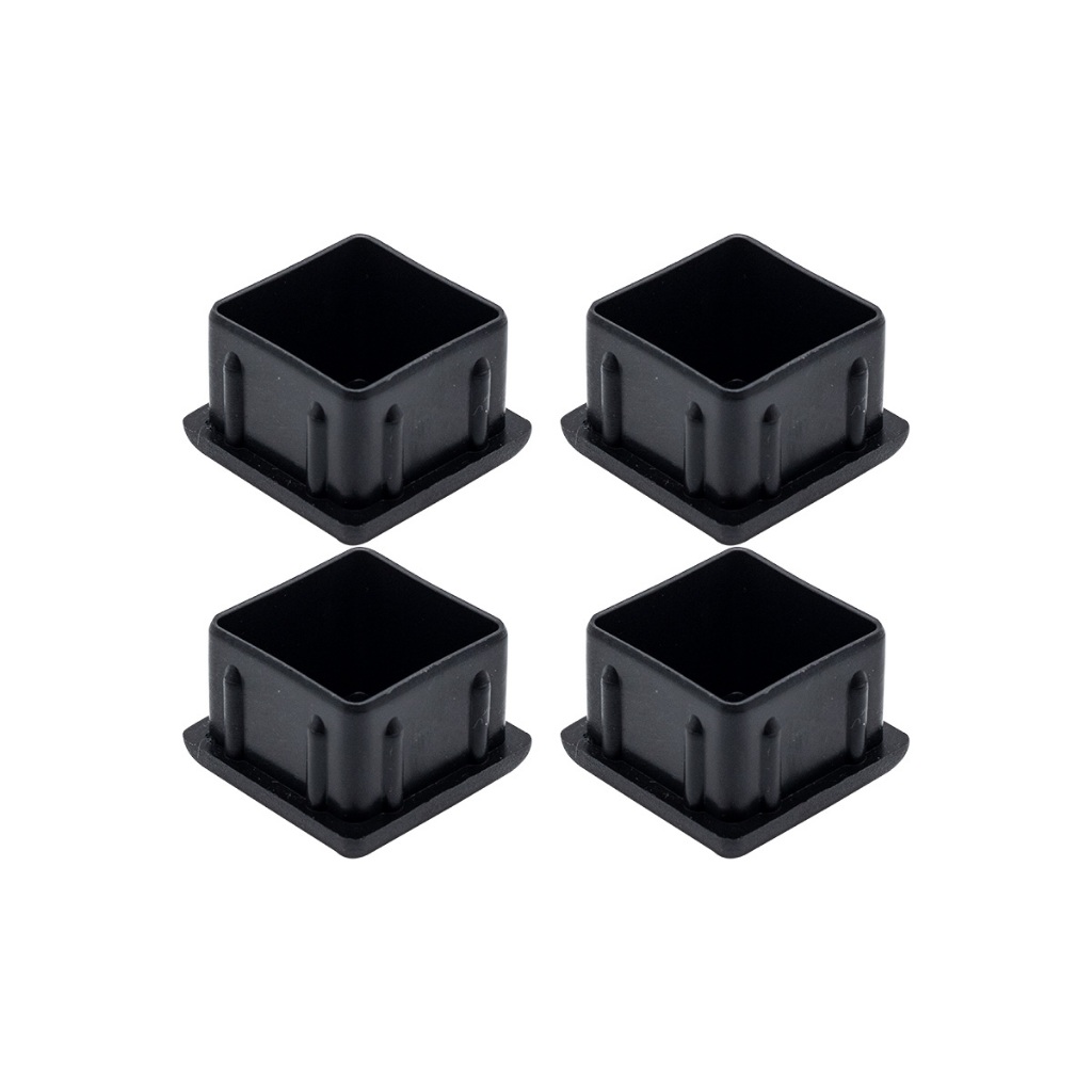 Kit Com 4 Ponteira Interna Para Pé De Cadeira Tubo Quadrado 40x40mm