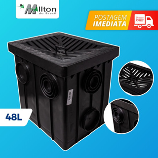 Caixa Coletora de Água da Chuva Tanque Pluvial Reservatório Cisterna 48 Lts Mallton em Oferta na Shopee