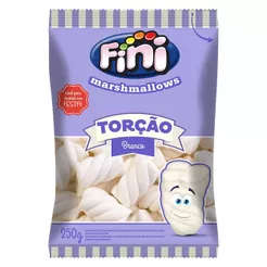 Marshmallows Torção Branco 250g Fini