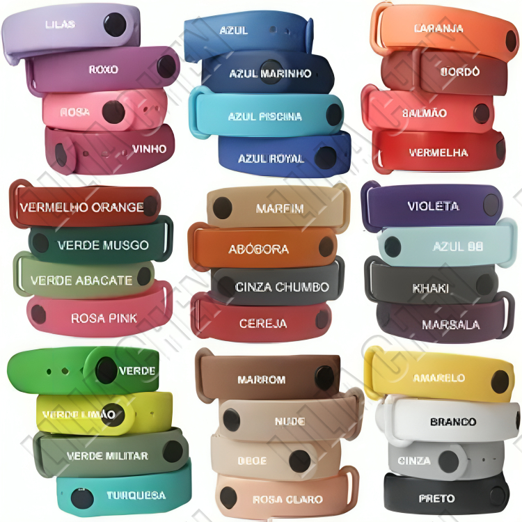 ATALHOBR Pulseira de Silicone esportiva inteligente Para Smartwatch Xiaomi Mi Band 5/6/7