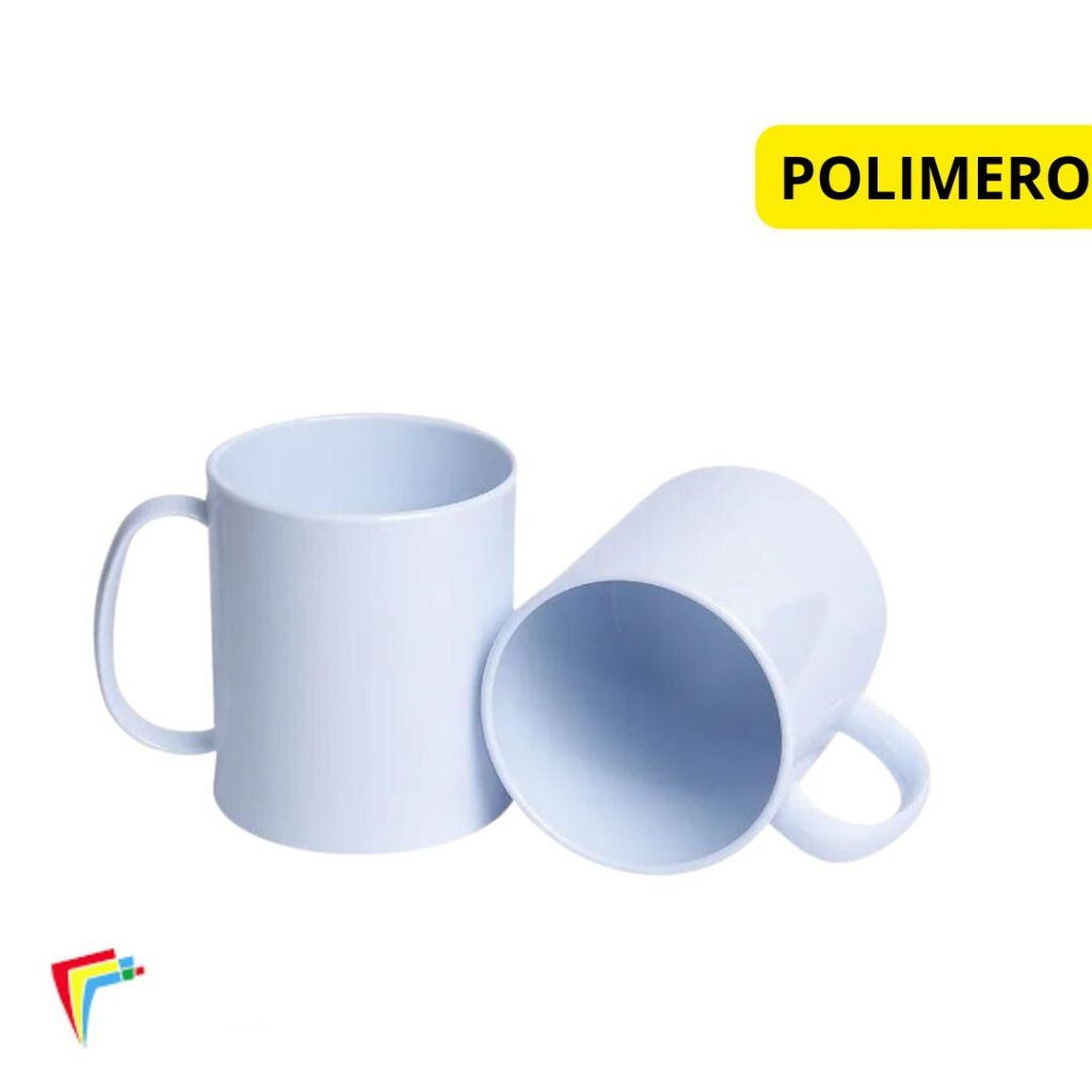 50 Canecas Plastico Polimero Para Sublimação 325ml