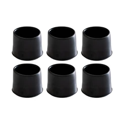 6 Unidades Ponteiras Protetora De Pé De Cadeira Tubular 3,3cm 1 1/4 Pvc