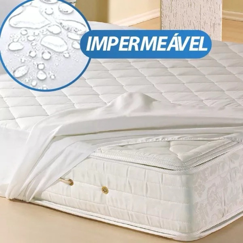 Capa de colchão impermeável proteção para o seu colchão Solteiro Envio Rápido