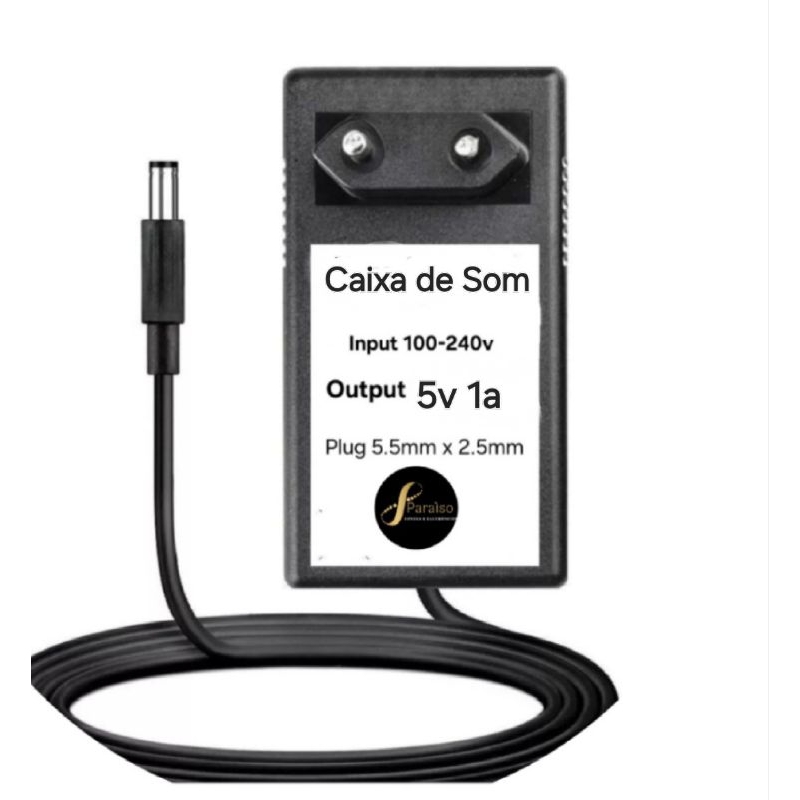 Fonte Carregador P/ Caixa de Som Multilaser SP504 Bivolt