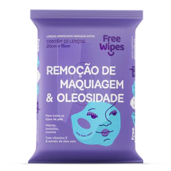 Lenço Umedecido Demaquilante Free Wipes – Limpeza e Revitalização Facial