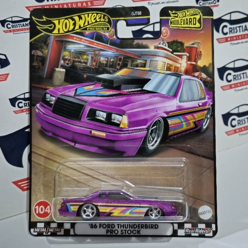 86 Ford Thunderbird Pro Stock Hot Wheels Boulevard HRT72