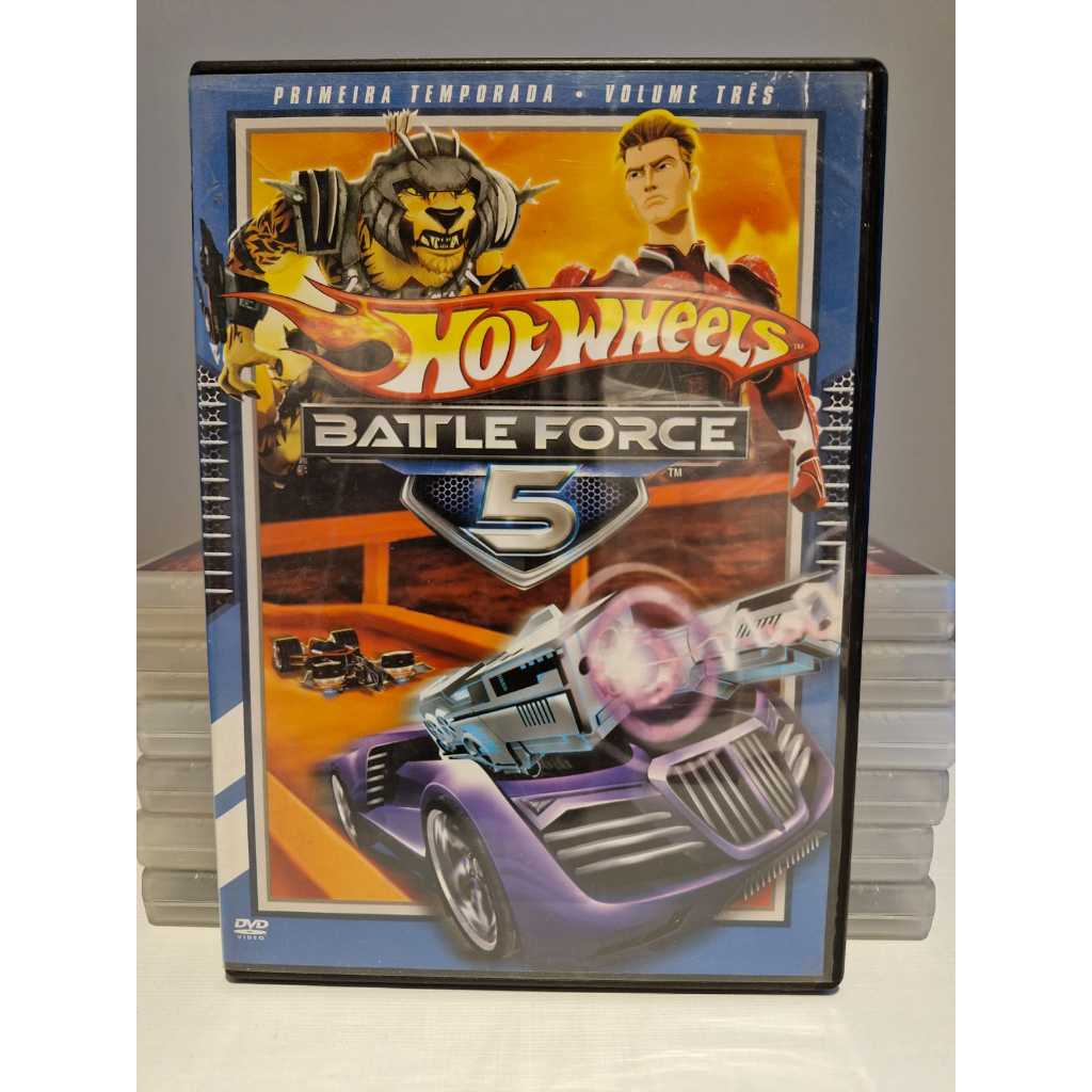 HOT WHEELS - BATLE FORCE 5 - PRIMEIRA TEMPORADA - VOLUME TRÊS - DVD - Original