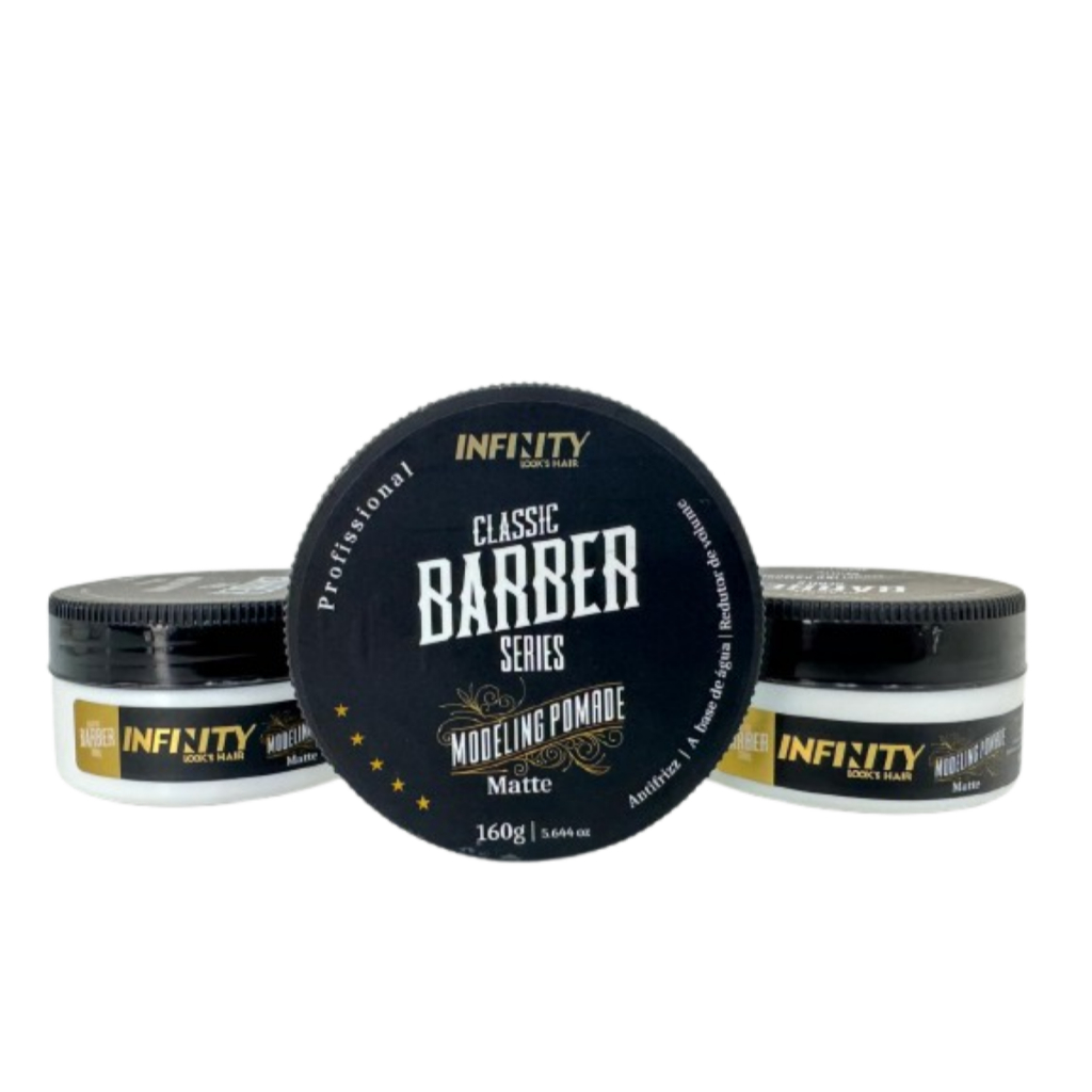 Kit Com 3 Cera Pasta Modeladora Matte Efeito Seco Infinity 160g
