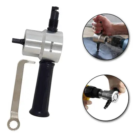 Cortador De Chapa De Aço Ferro Alúminio Para Furadeira Elétrica Pneumática em Oferta na Shopee