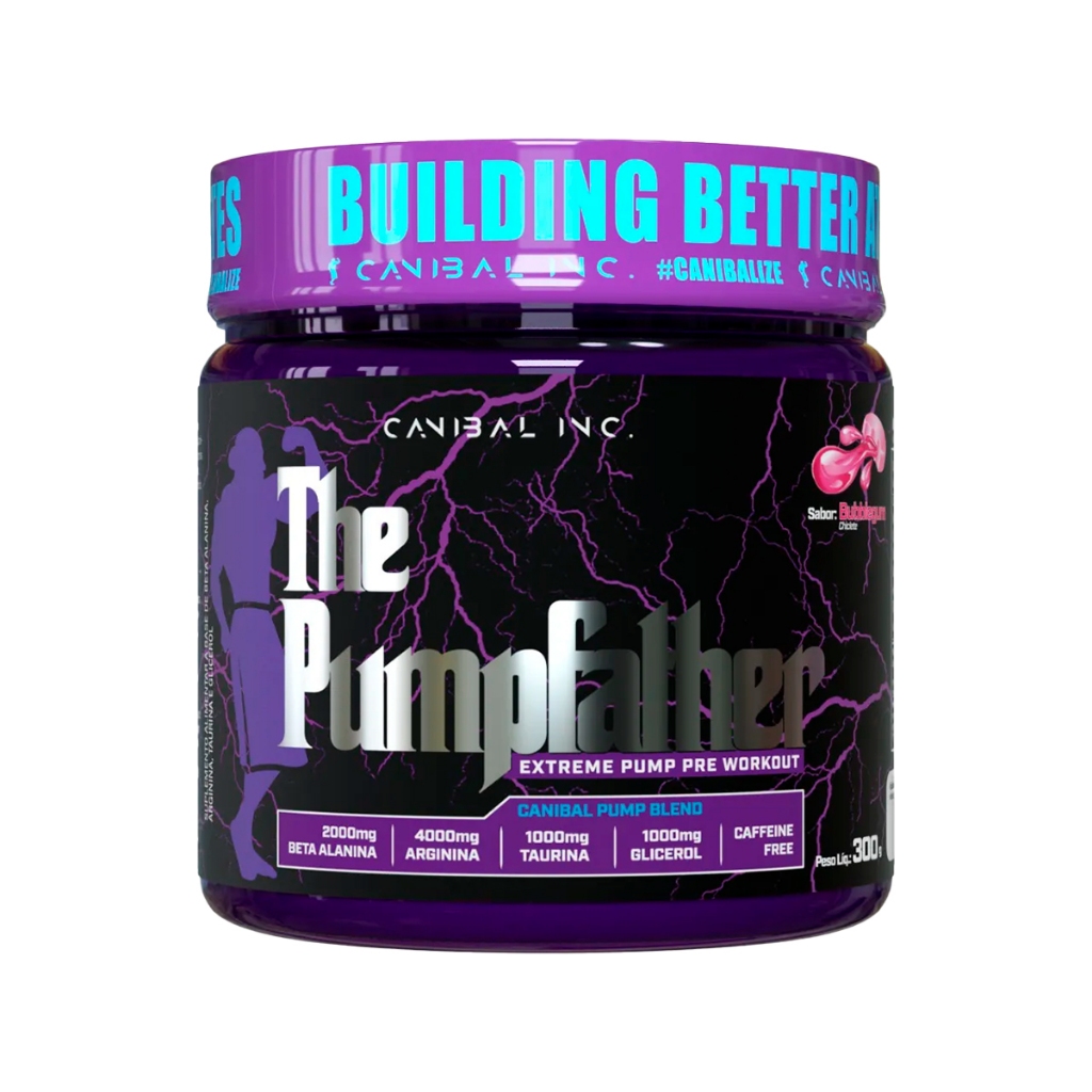 Pré Treino The Pumpfather 30 Doses 0% Cafeína 300g Canibal em Oferta na Shopee