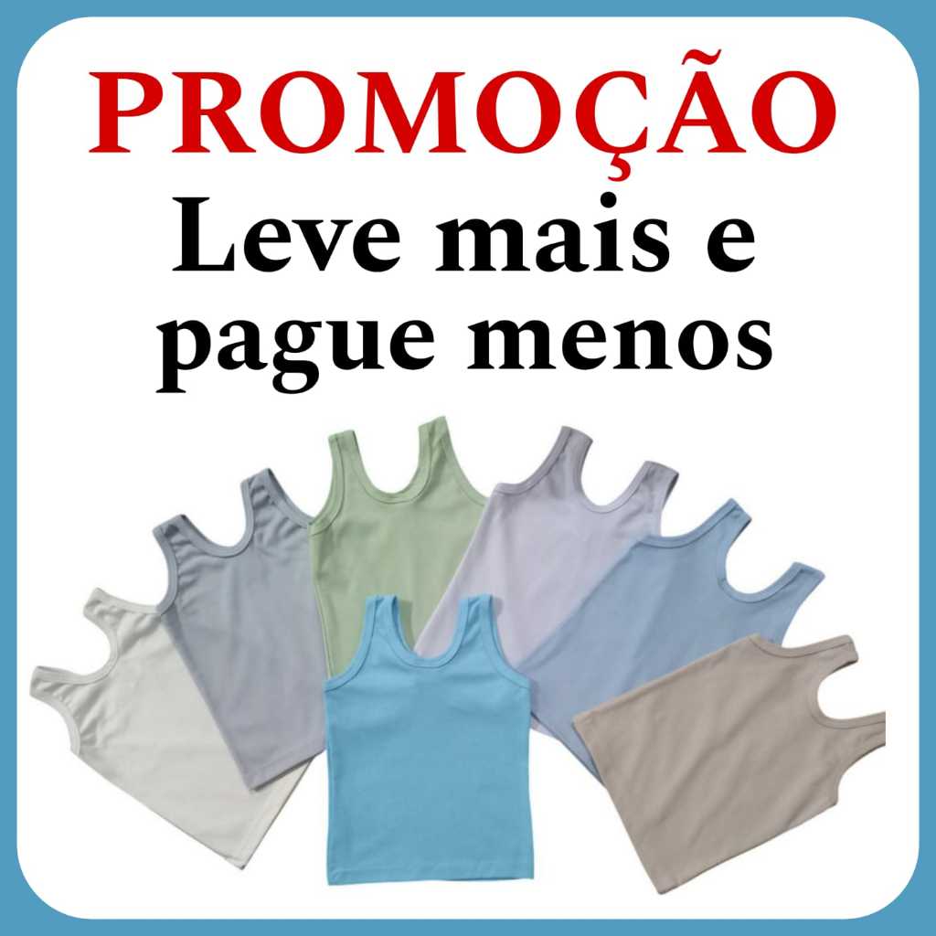 Camiseta Regata Bebê Infantil Malha Canelada Masculina Menino em Oferta na Shopee