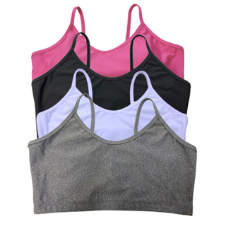 Kit 4 Tops Academia sem Bojo Esportivo  Confortável Forrado Sustentação em Oferta na Shopee