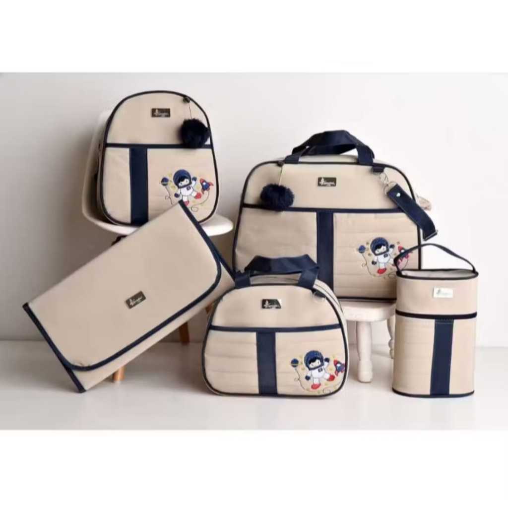 Bolsa Maternidade menina/menino mala luxo de bebê essencial luender baby