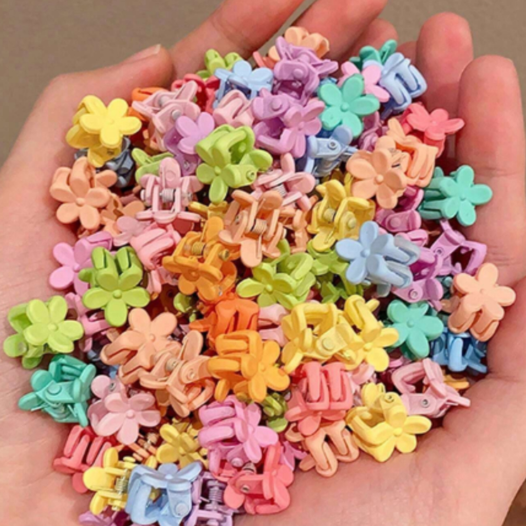 40/80/120 Piranha Mini Cabelo Infantil Colorida Kit Presilia Mini Prendedor Florzinha Borboleta em Oferta na Shopee