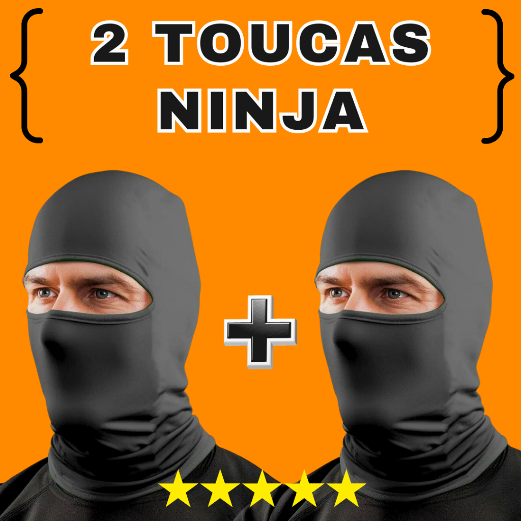 Touca balaclava Kit 2 Touca Ninja Balaclava Toca UV+50 Proteção Solar Térmica Motoqueiro Motoboy Touca Preta em Oferta na Shopee