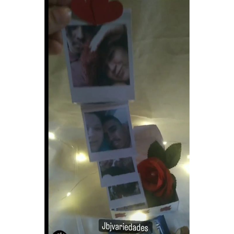 Caixa Romântica casal Personalizada Presentes namorado namorada presente presentes namorados presente para o namorado presente para namorada presente namorado presente de namoro Presente namorado namorado presente caixa fotos fotos reveladas caixinha